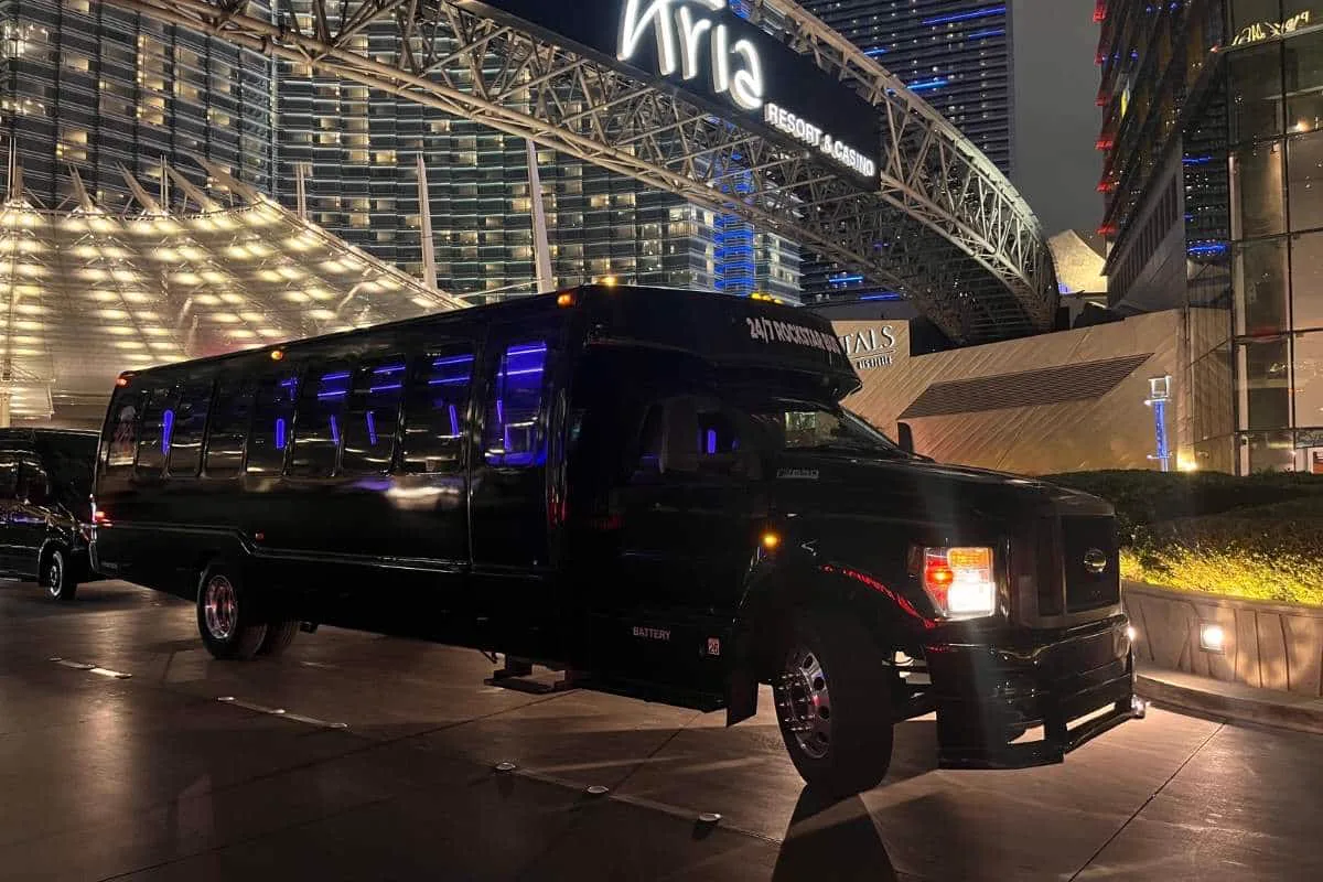 Party Bus exterior Las Vegas